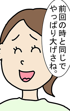 「前回の時と同じでやっぱり大げさね。」