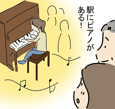 「駅にピアノがある！」